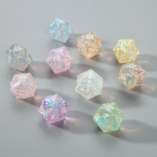 Resin Jewelry Beads, DIY, more colors for choice, 19x19.70x22.36mm, Inner Diameter:Approx 1mm, Sold By PC
