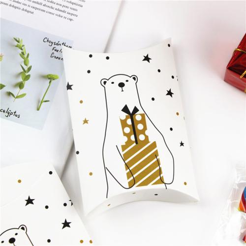 Paper Christmas Gift Box, with logo & Christmas Design & different styles for choice, more colors for choice, 100x110x28mm, 50PCs/Lot, Sold By Lot