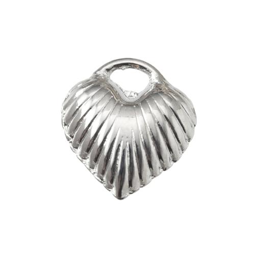 Brass Heart Pendants, plated, DIY, more colors for choice, nickel, lead & cadmium free, 15x6.78x16.40mm, Sold By PC