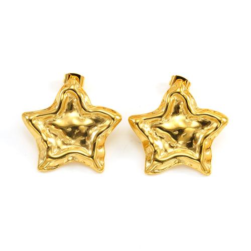Stainless Steel Stud Earrings, 304 Stainless Steel, 18K gold plated, fashion jewelry & different styles for choice & for woman, Sold By Pair