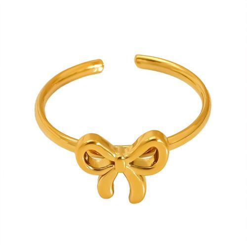 Stainless Steel Finger Ring, 304 Stainless Steel, 18K gold plated, fashion jewelry & different styles for choice & for woman, Sold By PC