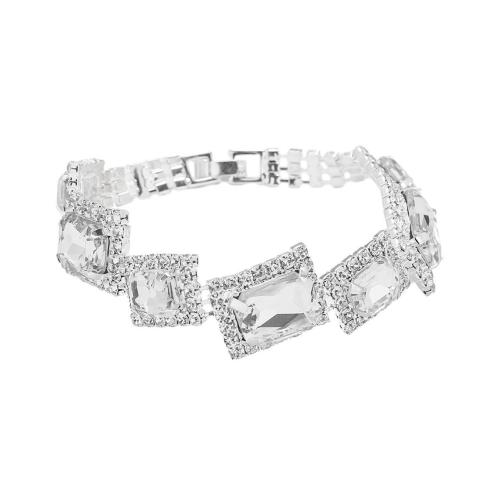 Bracelets en laiton, bijoux de mode & pour femme & avec strass, plus de couleurs à choisir, Vendu par PC