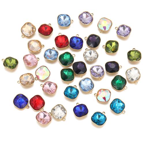 Edelstahl Schmuck Anhänger, 304 Edelstahl, goldfarben plattiert, Modeschmuck & Micro pave Zirkonia, keine, verkauft von PC