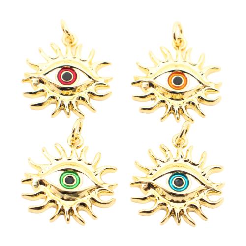 Brass Jewelry Pendants, gold color plated, DIY & enamel, more colors for choice, 18x17x3mm, Sold By PC