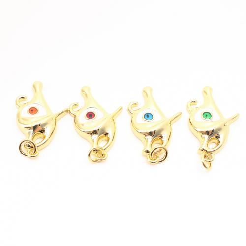 Brass Jewelry Pendants, gold color plated, DIY & enamel, more colors for choice, 23x14x4mm, Sold By PC