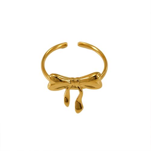 Stainless Steel Finger Ring, 304 Stainless Steel, 18K gold plated, fashion jewelry & different styles for choice & for woman, Sold By PC