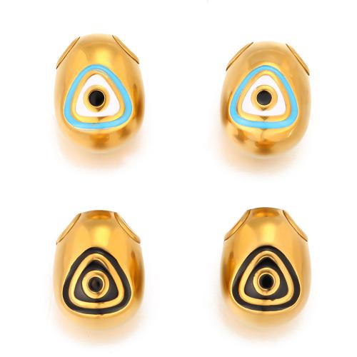 Stainless Steel Pendants, 304 Stainless Steel, gold color plated, DIY & enamel, more colors for choice, 5PCs/Bag, Sold By Bag