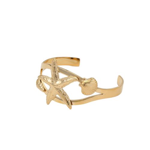 Stainless Steel Bangle, 304 Stainless Steel, 18K gold plated, different styles for choice & for woman & hollow, Sold By PC