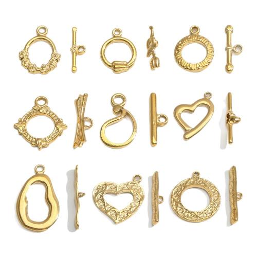 Stainless Steel Toggle Clasp, 304 Stainless Steel, plated, DIY & different styles for choice, more colors for choice, 5Pairs/Bag, Sold By Bag