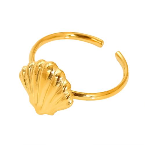 Stainless Steel Finger Ring, 304 Stainless Steel, 18K gold plated, fashion jewelry & different styles for choice & for woman, Sold By PC