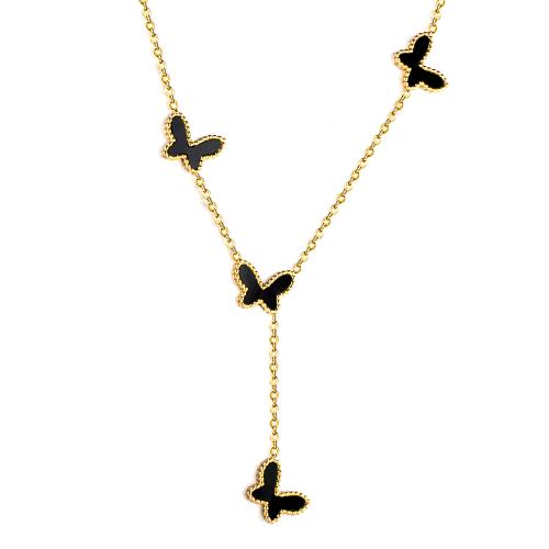 Fashion Fringe Necklace, 304 Stainless Steel, with Shell, gold color plated, fashion jewelry & for woman, more colors for choice, Sold By PC