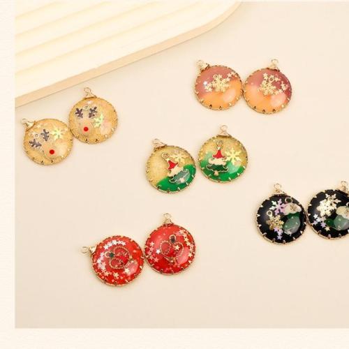 Tibetan Style Pendant, with Resin, Ellipse, plated, DIY & epoxy gel, mixed colors, 33x26mm, Sold By PC