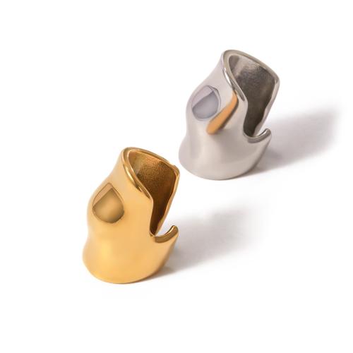 304 Stainless Steel Earring Clip, plated, fashion jewelry & for woman, more colors for choice, Sold By Pair
