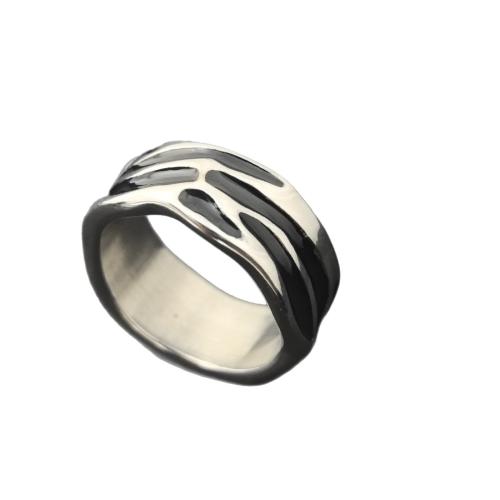 Stainless Steel Finger Ring, 304 Stainless Steel, polished, different size for choice & for man & enamel, original color, wide:9mm, Sold By PC