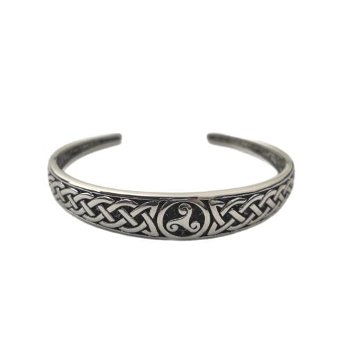 Stainless Steel Bangle, 304 Stainless Steel, polished, fashion jewelry & Unisex, original color, 130x100x50mm, Sold By PC