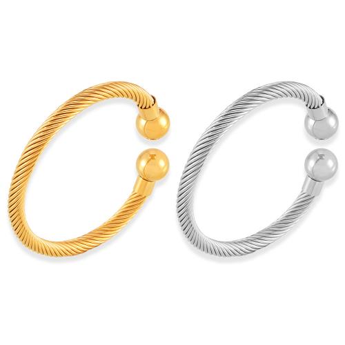 Titanium Steel Bracelet & Bangle, plated, fashion jewelry & for woman, more colors for choice, Sold By PC