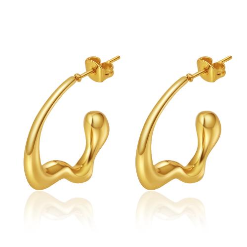 Stainless Steel Stud Earrings, 304 Stainless Steel, plated, fashion jewelry & for woman, more colors for choice, Sold By Pair