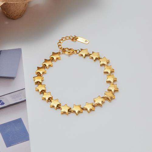 Bijoux bracelet en acier inoxydable, Acier inoxydable 304, avec zircon cubique, Placage, bijoux de mode & styles différents pour le choix & pour femme, Vendu par PC