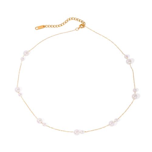 Fashion Stainless Steel Jewelry Sets, 304 Stainless Steel, with Plastic Pearl, 18K gold plated, fashion jewelry & different styles for choice & for woman, Sold By PC