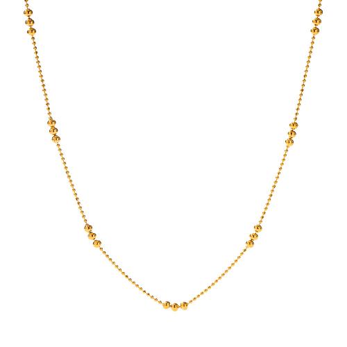 Stainless Steel Jewelry Necklace, 304 Stainless Steel, 18K gold plated, fashion jewelry & for woman, Sold By PC