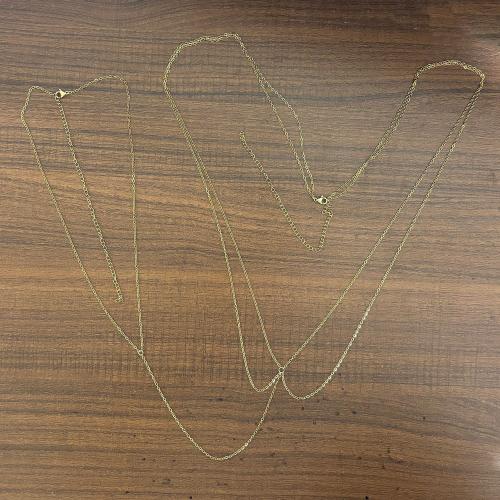 Body Chain Jewelry, 304 Stainless Steel, plated, fashion jewelry & ball chain & for woman, more colors for choice, Sold By PC