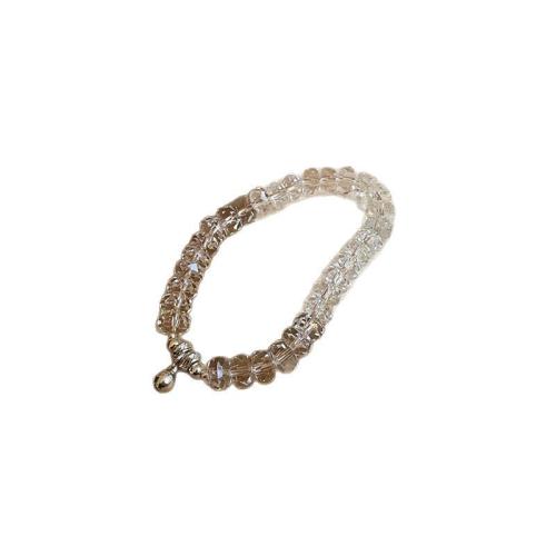 Crystal Bracelets, with Tibetan Style, handmade, fashion jewelry & for woman, Length:Approx 17.8 cm, Sold By PC
