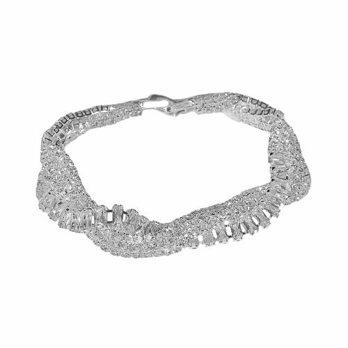 Bracelets en laiton, bijoux de mode & pour femme & avec strass, plus de couleurs à choisir, Vendu par PC