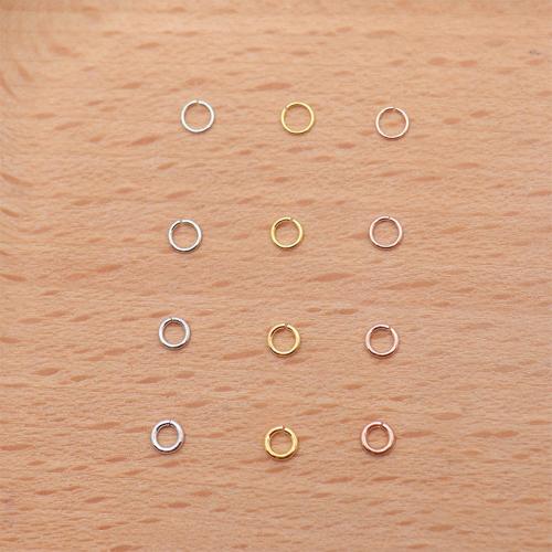 925 Sterling Silver Open Jump Ring, Donut, DIY & different size for choice, more colors for choice, 3.50mm, Sold By PC