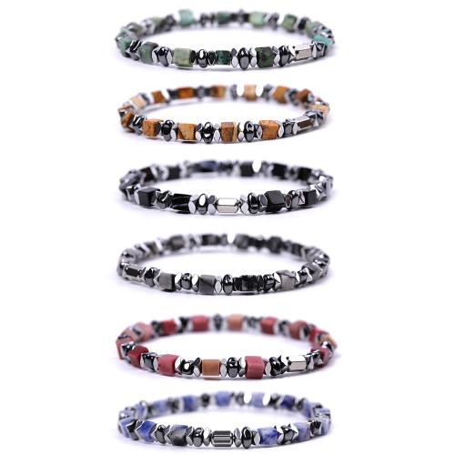 Edelstein Armbänder, mit elastischer Faden & Hämatit, handgemacht, Modeschmuck & verschiedenen Materialien für die Wahl & unisex, verkauft von PC