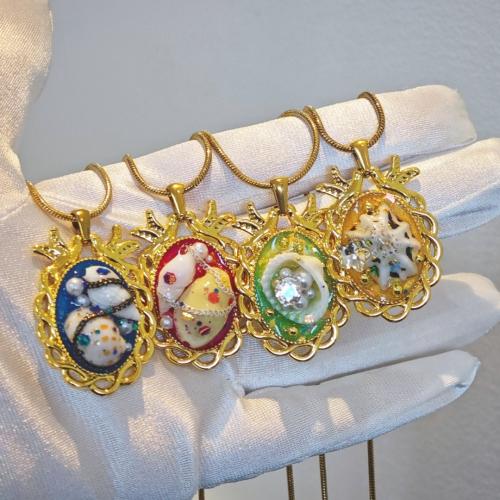 Shell Necklaces, Tibetan Style, with ABS Plastic Pearl & Shell, with 5cm extender chain, fashion jewelry & for woman & enamel, more colors for choice, Length:Approx 45 cm, Sold By PC