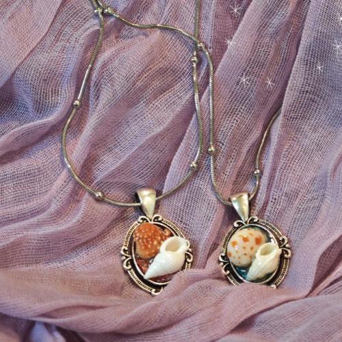 Shell Necklaces, Stainless Steel, with Shell & Tibetan Style, with 5cm extender chain, fashion jewelry & for woman & epoxy gel, Length:Approx 45 cm, Sold By PC