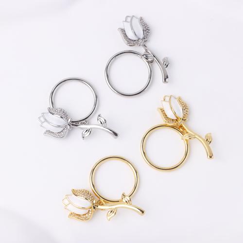 Brass Toggle Clasp, Rose, plated, DIY & enamel & with rhinestone, more colors for choice, nickel, lead & cadmium free, Sold By Set