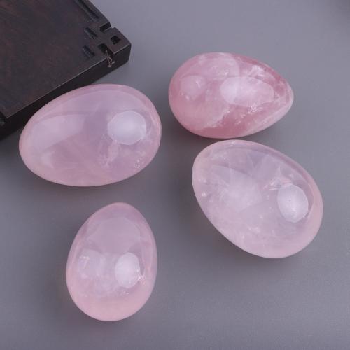 Fashion Decoration, Rose Quartz, egg, DIY, pink, Sold By PC