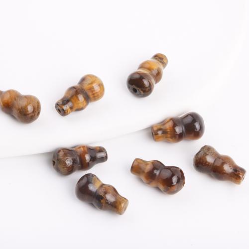 Natural Tiger Eye Beads, Calabash, DIY, mixed colors, 8x15mm, Sold By PC