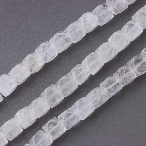 Natural Clear Quartz Beads, DIY, clear, 10x10mm, Sold By PC