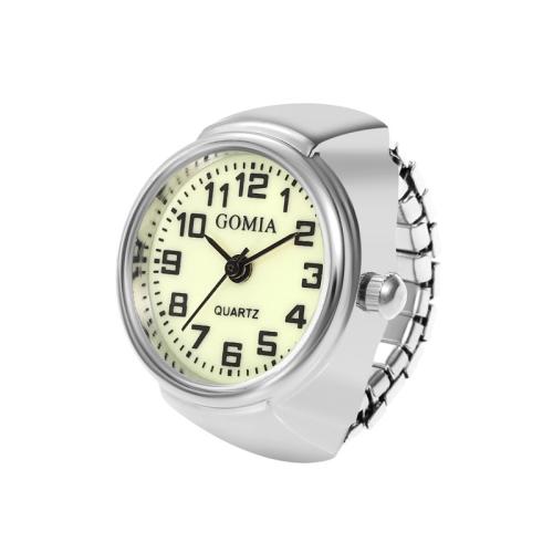 Tibetan Style Finger Ring Watch, with Glass, plated, Unisex & different styles for choice, 21x8mm, US Ring Size:6-10, Sold By PC
