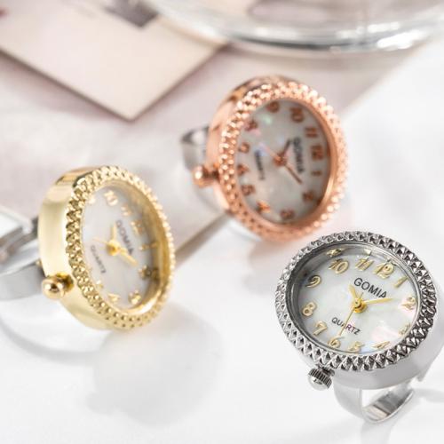Tibetan Style Finger Ring Watch, with Glass, Oval, plated, Life water resistant & adjustable & for woman, more colors for choice, 22mm, US Ring Size:6-8, Sold By PC