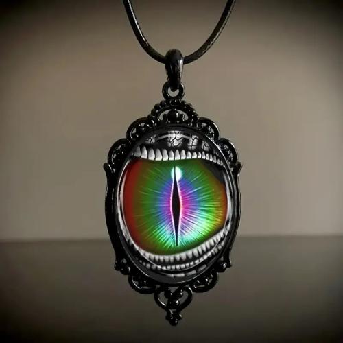 Tibetan Style Jewelry Necklace, with Glass, plated, fashion jewelry, more colors for choice, nickel, lead & cadmium free, Sold By PC