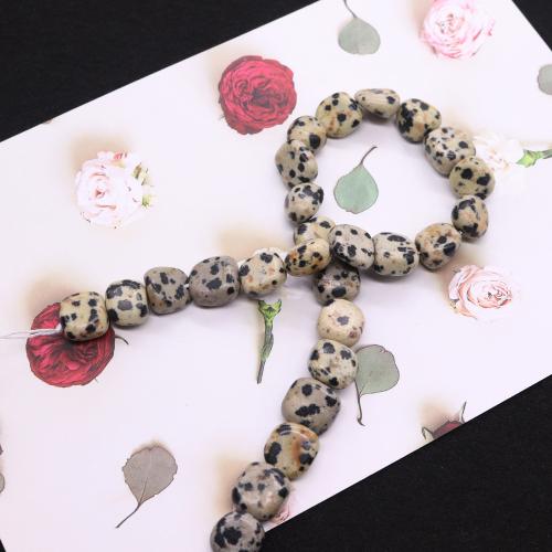Natural Dalmatian Beads, DIY, mixed colors, 10mm, Sold By Spool