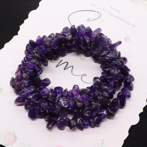 Natural Amethyst Beads, DIY, purple, 8mm, Sold By Strand
