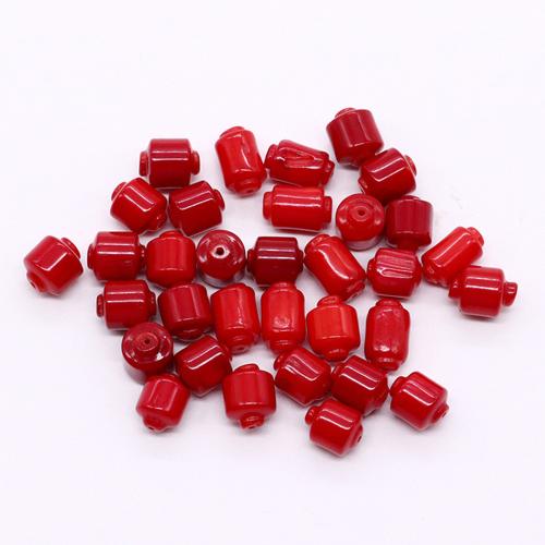 Synthetic Coral Beads, Rondelle, DIY, red, 5-10mm, Sold By Strand