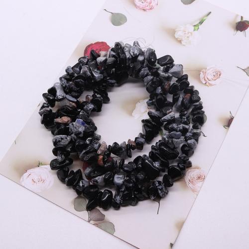 Natural Snowflake Obsidian Beads, irregular, DIY, mixed colors, 8mm, Sold By Strand