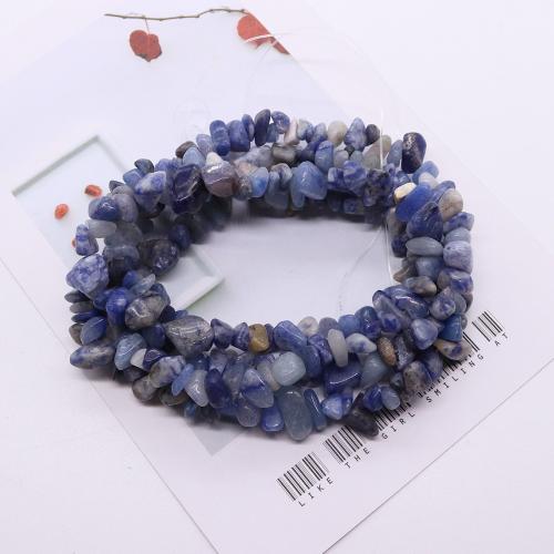 Natural Aventurine Beads, Blue Aventurine, irregular, DIY, blue, 8mm, Sold By Strand