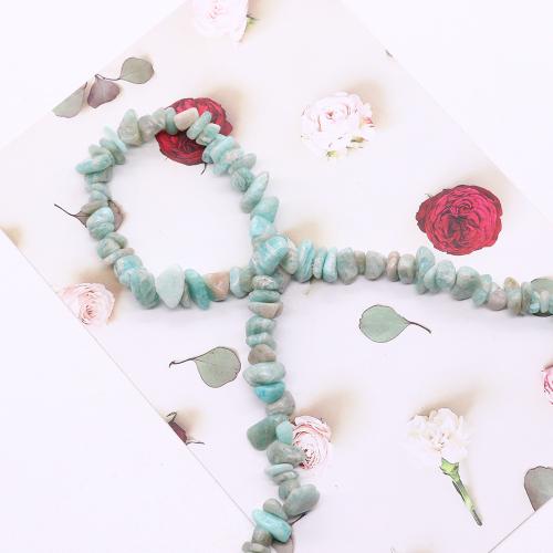 Perles amazonite, Irrégulière, DIY, couleurs mélangées, 8mm, Vendu par brin