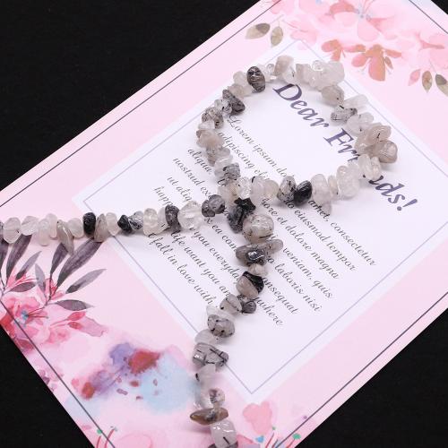 Quartz naturel bijoux perles, Irrégulière, DIY, couleurs mélangées, 8mm, Vendu par brin