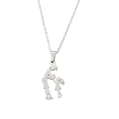304 Stainless Steel Necklace, with 2inch extender chain, Mother Day Jewelry & different styles for choice & for woman, Length:Approx 17.7 Inch, Sold By PC