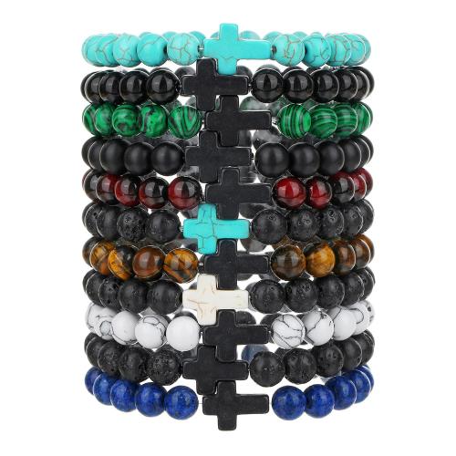 Gemstone Браслеты, Природный камень, ювелирные изделия моды, Много цветов для выбора, продается Strand