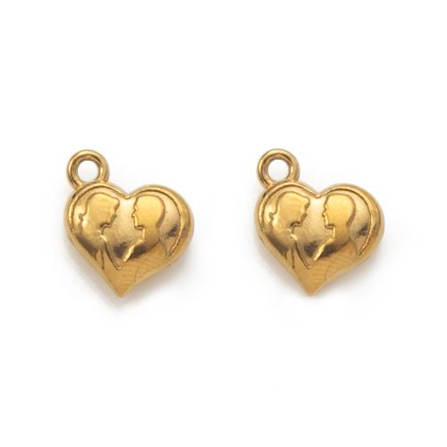 Edelstahl -Herz-Anhänger, 304 Edelstahl, DIY, keine, 11.84x4.84x14.12mm, verkauft von PC
