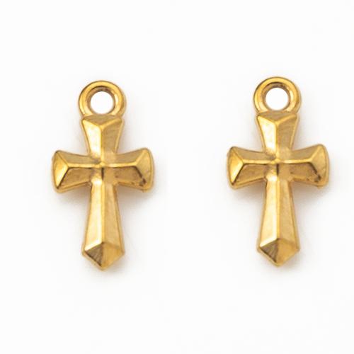 Edelstahl-Kreuz- Anhänger, 304 Edelstahl, DIY, keine, 8.47x2.74x16.15mm, verkauft von PC