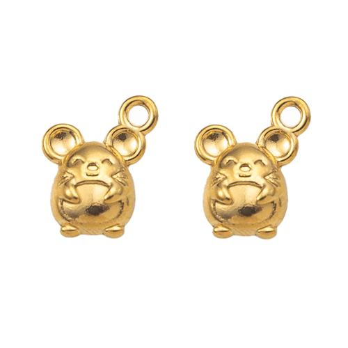 Stainless Steel Animal Pendants, 304 Stainless Steel, Mickey Mouse, DIY, more colors for choice, 10.06x4.85x14.22mm, Sold By PC